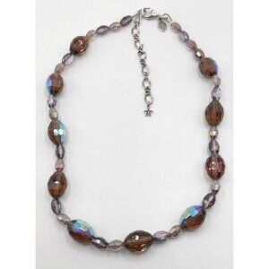 KIRKS FOLLY Beautiful‎ Purple AB Crystal Necklace